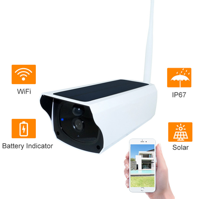 Ηλιακή κάμερα WIFI χρέωσης 1080P HD ασύρματο υπαίθριο IP67 αδιάβροχη αποθήκευση P2P καρτών &amp; σύννεφων 128GB SD έξω από τη κάμερα